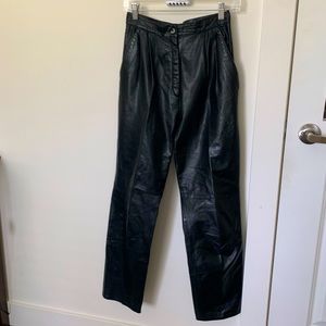 REAL LEATHER VINTAGE PANTS